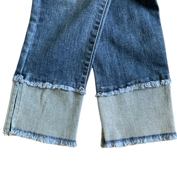 GB Girls Fringed Ceopped Denim - Picture 7 of 8